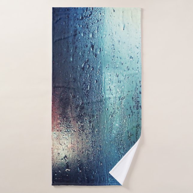 RAIN DROP ON THE WINDOW BATH TOWEL (Bath Towel)