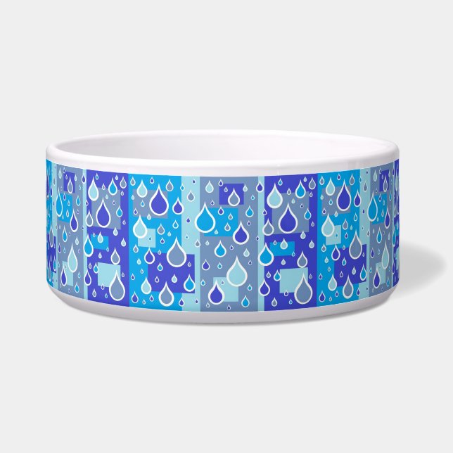 Rain Drops April Showers Multi Blue Design (Front)