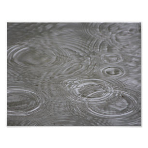 Rain Drops & Circles Photo Print