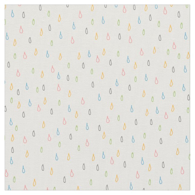 Rain Drops Fabric (Close Up)