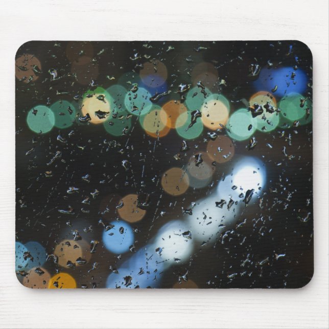 Rain drops on the window's glass mouse pad (Front)