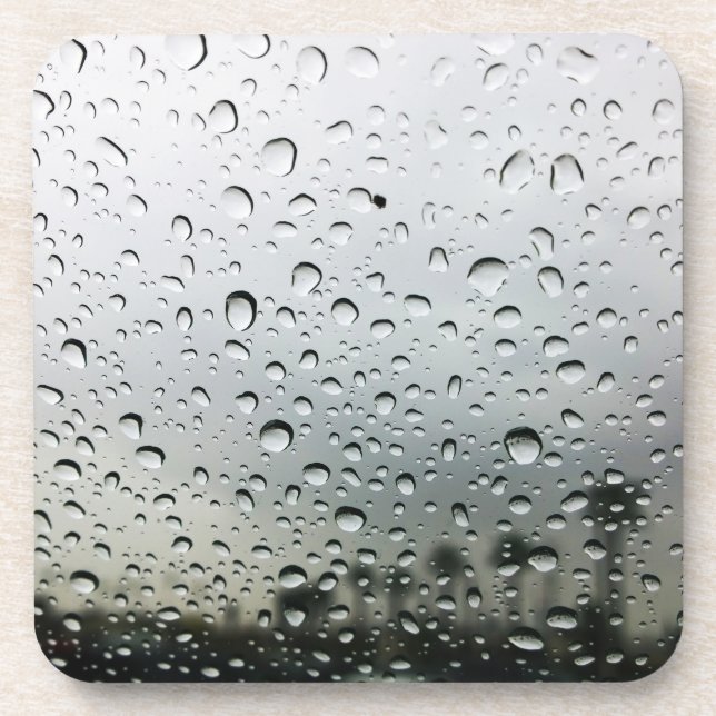 Rain Drops on the Windshield in California Coaster (Front)