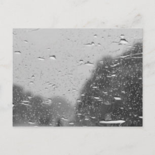 Rain drops postcard