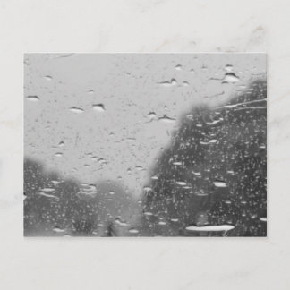 Rain drops postcard