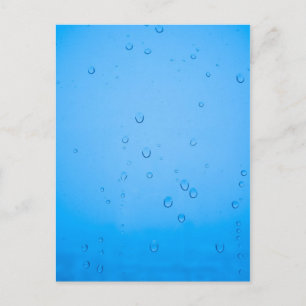 Rain drops postcard