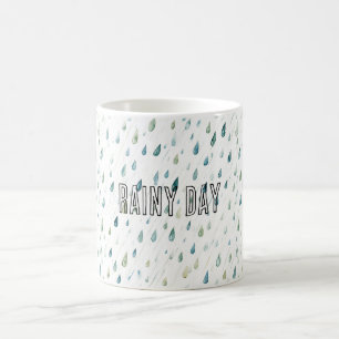 Rain Drops Rainy Day Coffee Mug