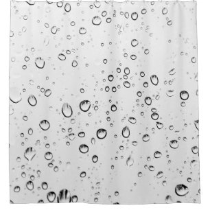 Rain drops rainy wet droplets shower curtain