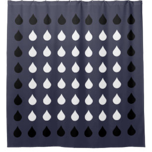 rain drops shower curtain