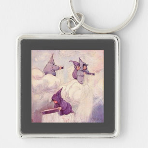 Rain Faeries Making Rain Key Ring