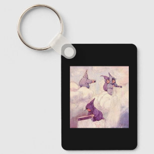 Rain Faeries Making Rain Key Ring