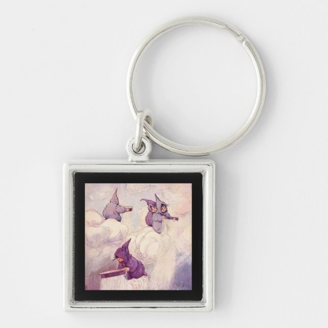 Rain Faeries Making Rain Key Ring (Front)
