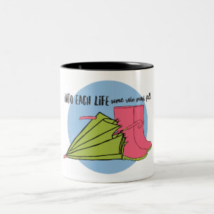 Rain Fall 11 oz Two-Tone Mug