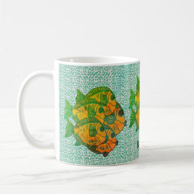 Rain Forest Fish Coffee Mug (Left)