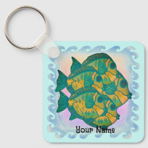 Rain Forest Fish Key Ring