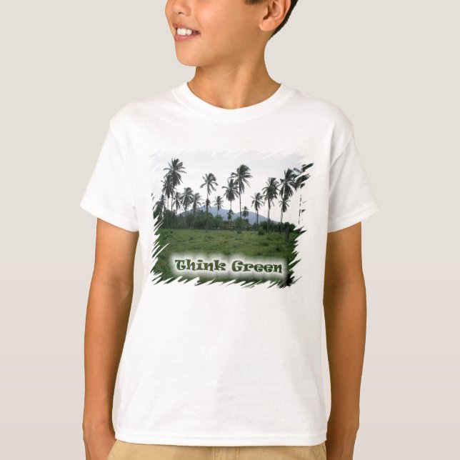 Rain Forest Think Green T-shirt (Front)
