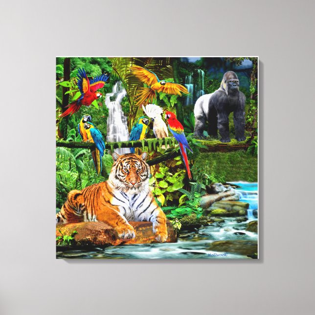 RAIN FOREST WILDLIFE CANVAS PRINT (Front)