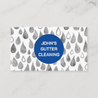 Rain Gutter Roof Cleaning Repair Watercolor Drops
