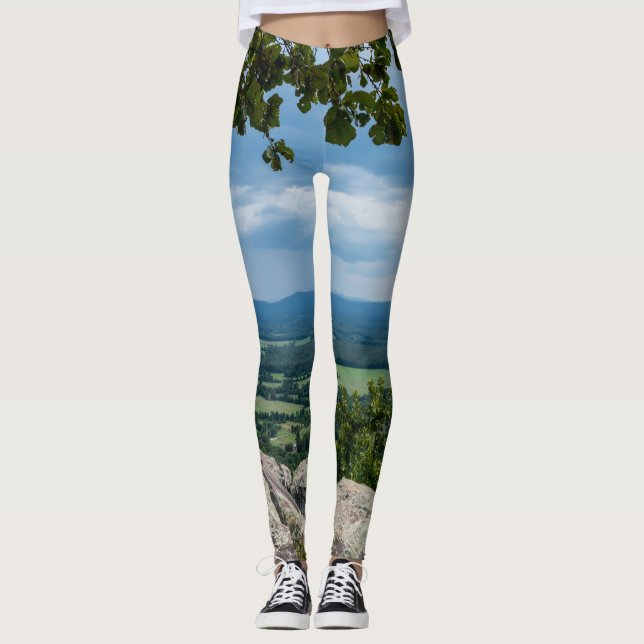 Rain Headed To Petit Jean Leggings (Front)