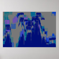 "Rain Hitting Window" Geometric Art