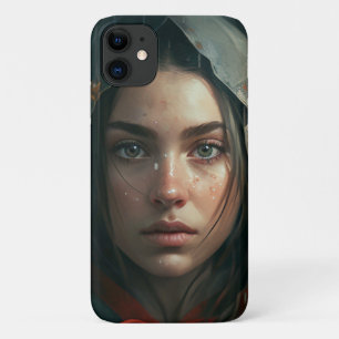 Rain hood girl Case-Mate iPhone case