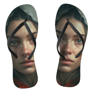 Rain hood girl jandals