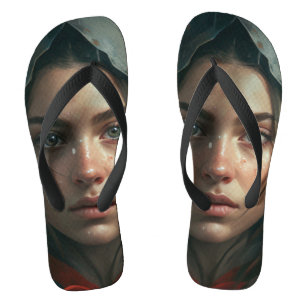 Rain hood girl jandals