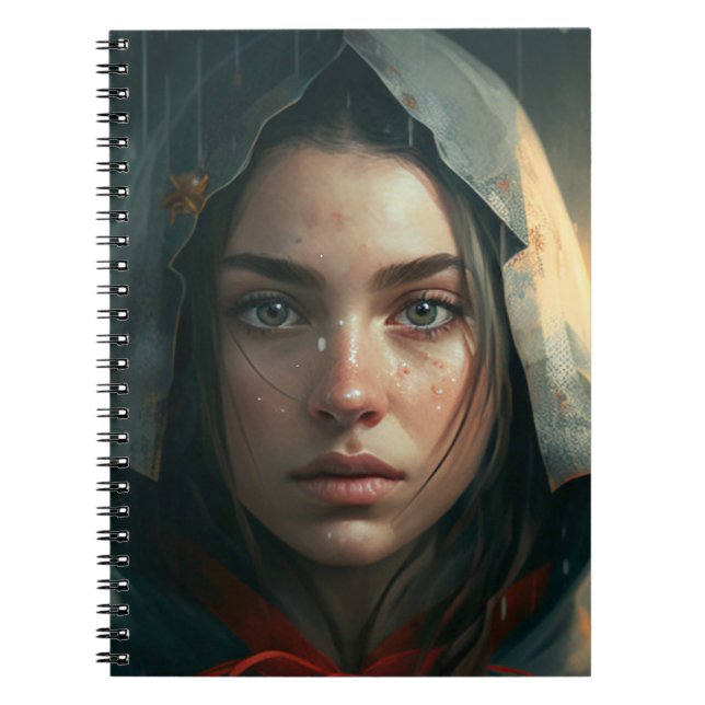 Rain hood girl notebook (Front)