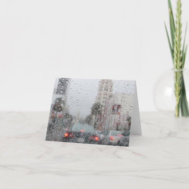 rain in LA Card (Front)