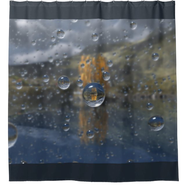 Rain in the Glen Shower Curtain (Front)
