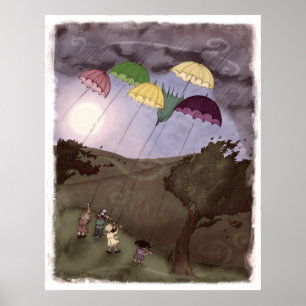 Rain Kites Poster