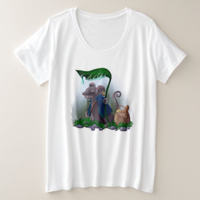 Rain Mouse |  Plus Size T-Shirt (Design Front)