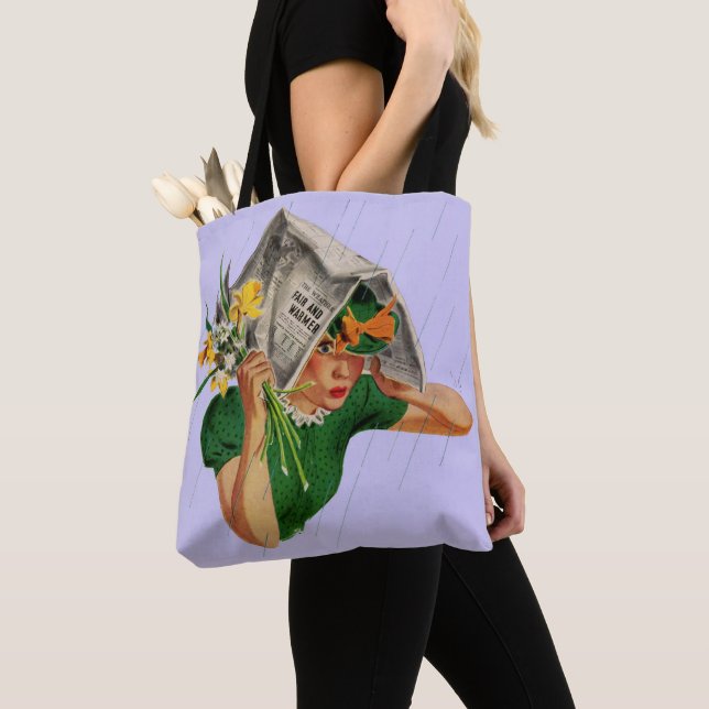 rain not in the forecast tote bag (Close Up)
