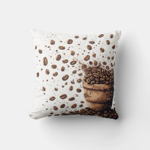 Rain of Coffee Beans Cushion