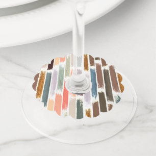 Rain of colours 2 wine glass tag