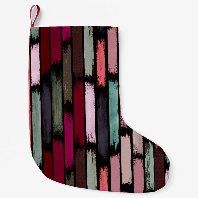 Rain of colours 3 small christmas stocking (Front)