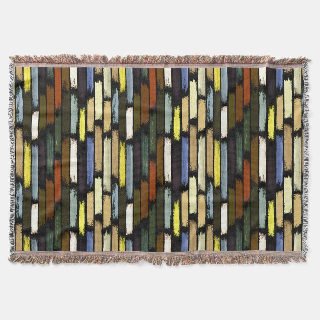 Rain of colours 4 throw blanket (Front)