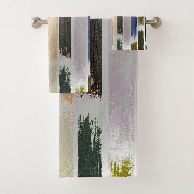 Rain of colours 5 bath towel set (Insitu)