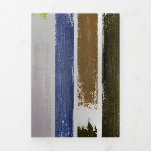 Rain of colours 5 Tri-Fold holiday card