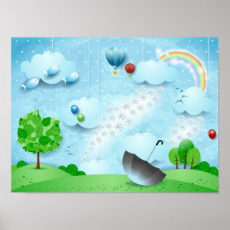 Rain of Flowers Poster