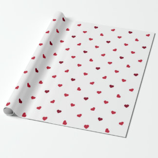 Rain of Tiny Hearts cute gift of love Wrapping Paper
