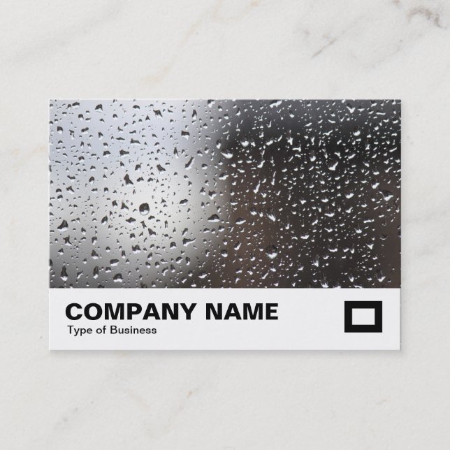 Rain on a Window Business Card (Front)