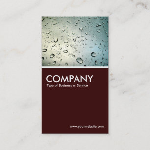 Rain on my Window - Dark Brown Business Card