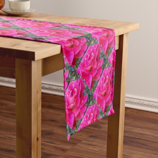 Rain on petals short table runner (In Situ)