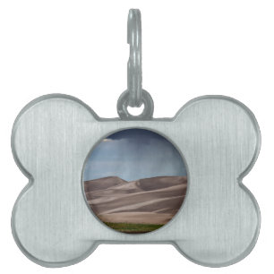 Rain on the Great Sand Dunes Pet Name Tag