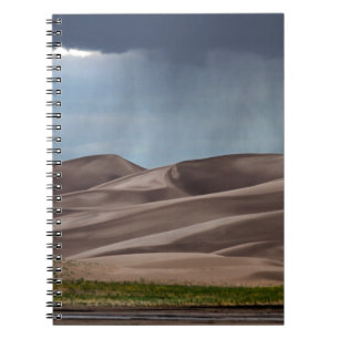 Rain on the Great Sand Dunes Spiral Notebook