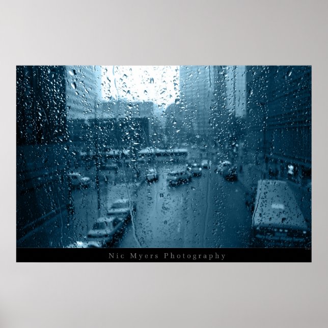 Rain on Window Poster (Front)