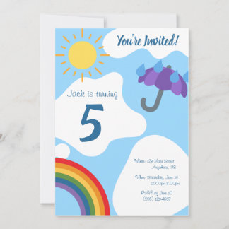 Rain or Shine Invitation