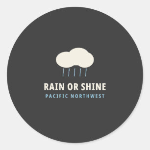 Rain or Shine PNW Sticker PNW Rain Tee