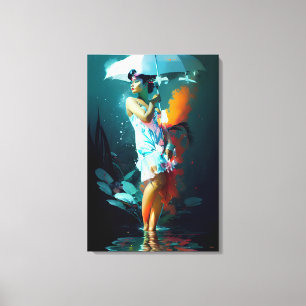 Rain Parade - Ken Gage Art Canvas Print