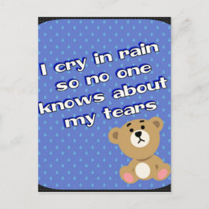 rain postcard
